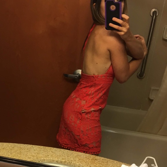 Halter dress coral - Picture 5 of 6